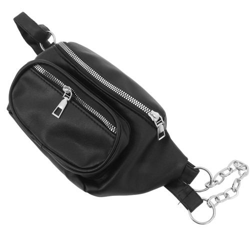 1PC Chic Waist Pack Fashion Crossbody Bag Chain Shoulder Bag Casual Waist Bag - Picture 2 of 12