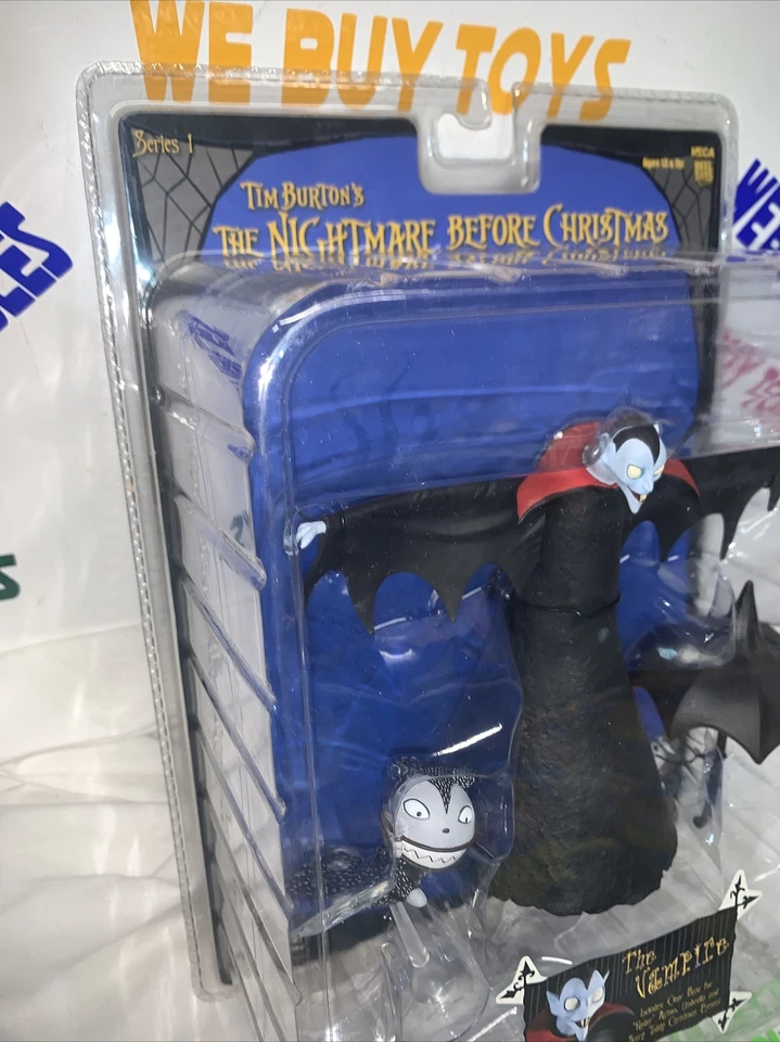 Figura de acción de vampiro vintage Pesadilla antes de Navidad serie 1 nueva en caja carrete juguetes Foto 2 de 4