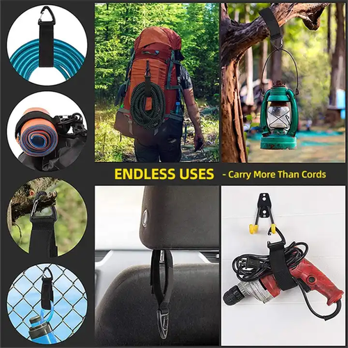 1/5Pcs Extension Cord Holder Hook Storage Straps Handles Cable Hose Organizer UK - Picture 10 of 27