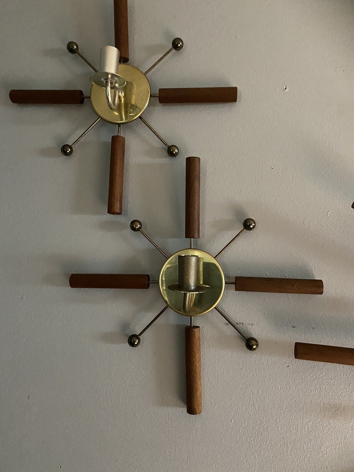 RARE Find! Welby Starburst Clock Vintage With Matching Sconces! eBay