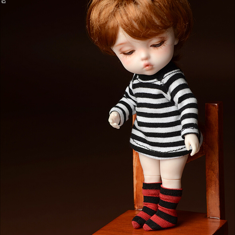 Socks for foot length is 2 cm Bebe Doll Size - Meme Socks (Stra Red)-image