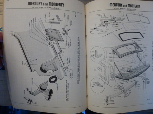 1953-54 Mercury Body Parts Catalogue December 1953 - Picture 9 of 12