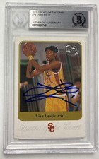 LISA LESLIE SIGNED 2001 GREATS OF THE GAME #79 BECKETT AUTHENTIC BASKETBALL AUTO