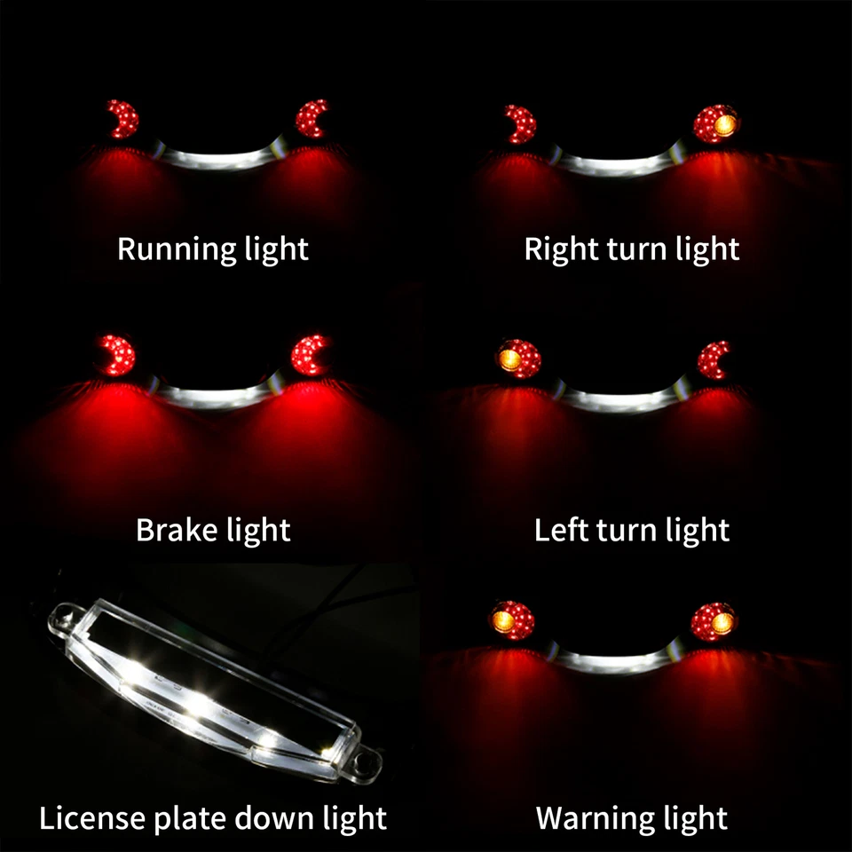 Barra de luz LED de freno trasero bala señal de giro para Harley Street Road Glide 2010-24 Foto 4 de 4