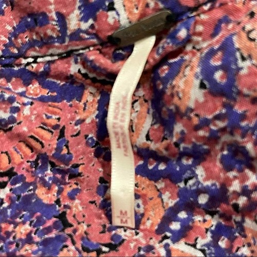 Free People rosa Blumenmuster Paisley-Druck Ballonärmel Bomberjacke Größe Medium - Bild 9 von 12