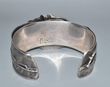 Modernist AVI SOFFER 925 Silber Armreif Armspange Armreif römisches Glas #AA4