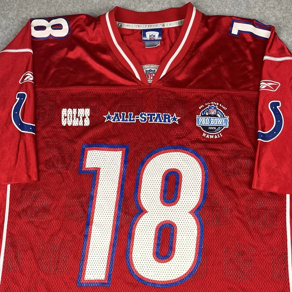 Camiseta Reebok Indianapolis Colts Grande Auténtica Peyton Manning 2006 Pro Bowl Foto 2 de 4
