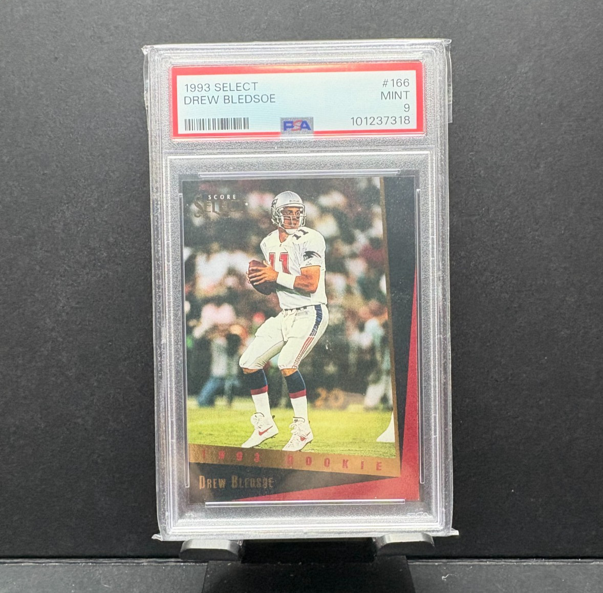 1993 Select Drew Bledsoe Rookie RC PSA 9 Patriots #166