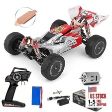 WLtoys 144001 RC Car, 4WD 2.4GHz 60km/h High Speed Remote Control Car Off Red