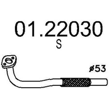 MTS Abgasrohr Auspuffrohr für FIAT STILO (192) Vorne 01.22030