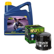 Putoline Sport 4R & Hiflofiltro Motorcycle Oil Filter Fits Suzuki GSR600 2008