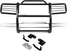 DNA Motoring Grille & Bumper Guards DNA Motoring GRILL-G-049-BK Front Bumper Brush Grille Guard Black