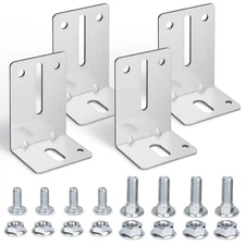 SIHAI 4 Packs Garage Door Track Jamb Bracket ,Heavy Duty Garage Door Parts St...