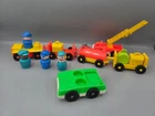 Vintage Fisher Price Little People Airport Accessories Pilots Attendant Vehicles