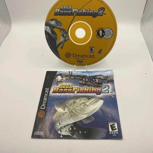 Sega Bass Fishing 2 (Sega Dreamcast, 2001) Disc & Manual Only Tested Working