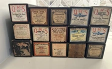 Player Piano Rolls Lot 15 & Boxes Supertone Universal Melodee Challense QRS Etc