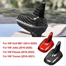 Real Carbon Fiber Shark Fin Antenna Cover Trim For Vw Golf Mk7 Jetta 2014-2026