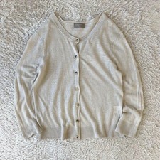 MARGARET HOWELL Linen Cardigan Size 2 Natural Beige