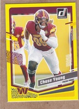 Chase Young 2023 Donruss #293 Yellow Press Proof Washington Commanders Saints