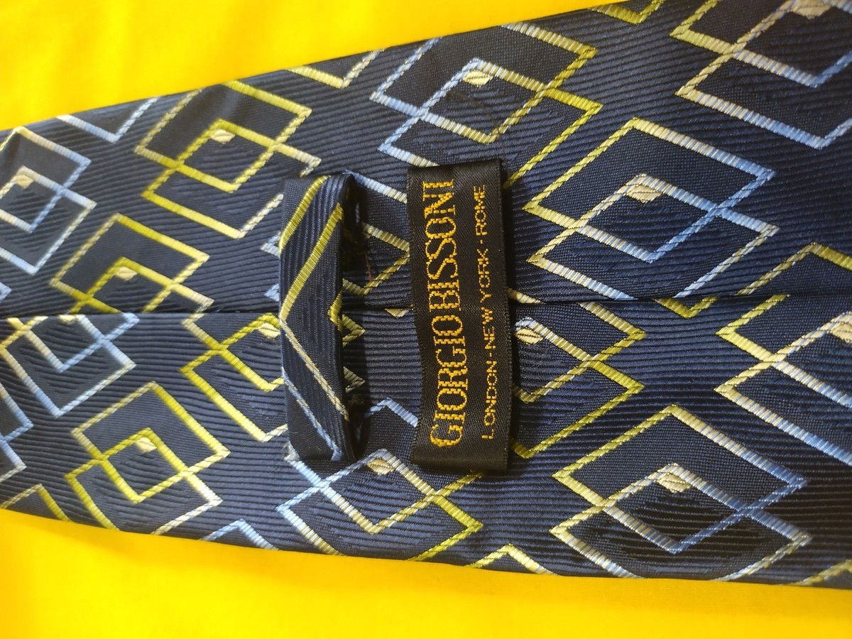 Men's Tie Giorgio Bissoni Blue View 2