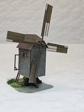 AUHAGEN 13282 H0/TT WINDMÜHLE fertig gebaut SAMMLER VINTAGE MÄNGEL 