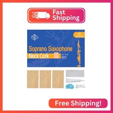 Soprano Saxophone Sax Joint Cork Replacement Kit, Saxophone Cork, Glue, Knife, T