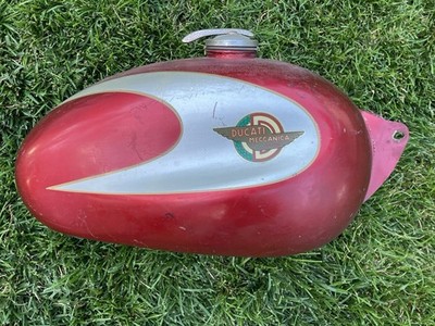 Vintage 60s Ducati Bronco Meccanica 125 160 Monza 250 OEM Fuel Gas Tank Italy