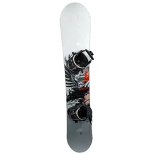Flow Matrix Snowboard with Bindings All Mountain Freestyle Gray Black Red 152 CM