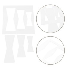 Set 2 Pezzi Modelli Lavorazione Legno Modelli Router per Lettere Decorative