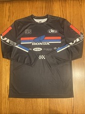 JT Racing x Honda Motorcycle Long Sleeve Shirt Black Size Large