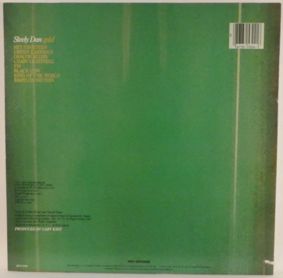 Steely Dan "Gold" - 12" Vinyl LP 33 rpm - 1982 MCA Comp. - MCA5324 - EX to VG+ - Image 2 of 4