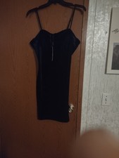 Women's Plus Size Velour Mini Dress, Color Blue, Size 2X