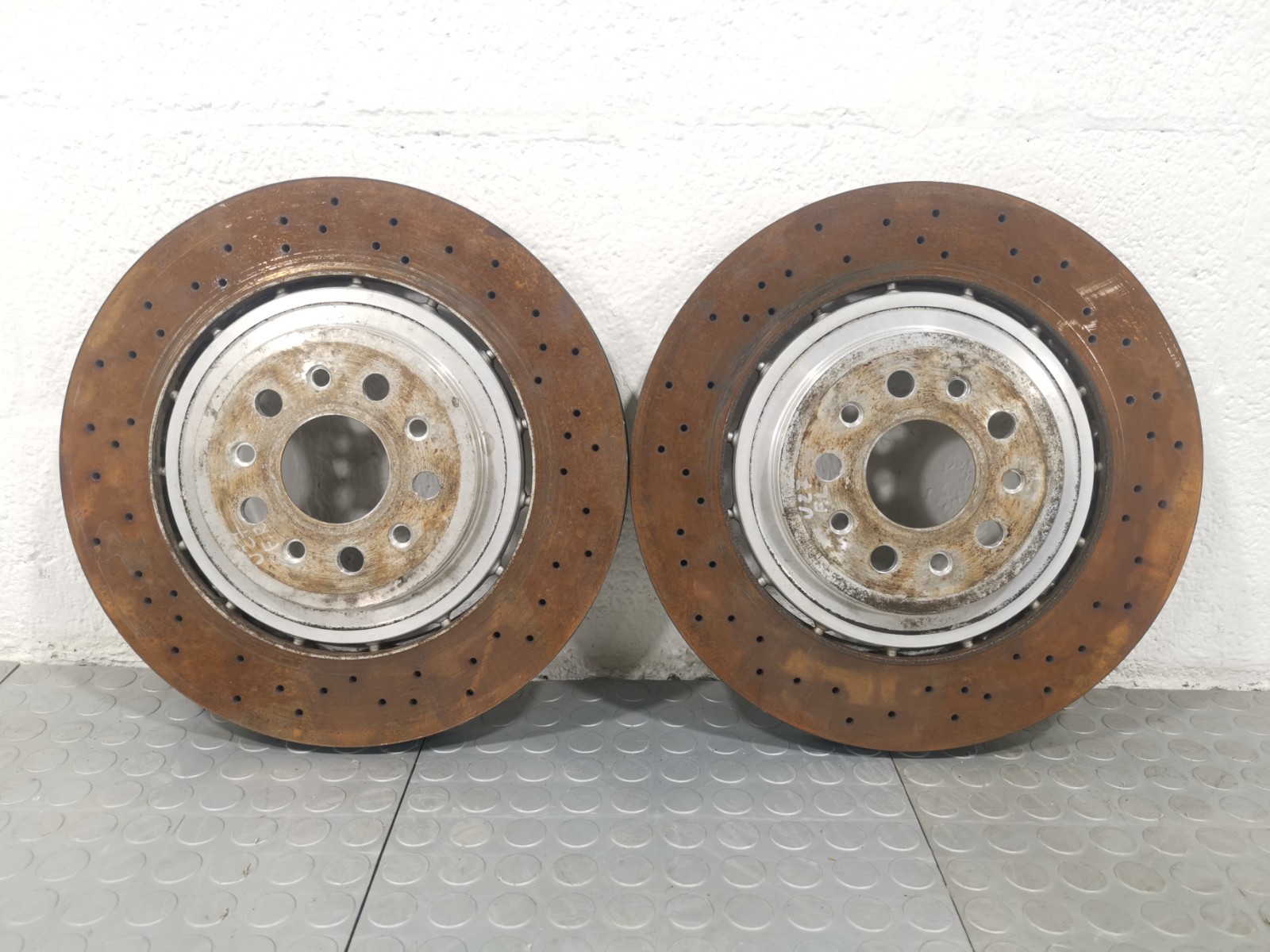 Maserati Ghibli 2016 RWD Auto 3.0 Front Left Right Brake Disc Rotors Set Of 2