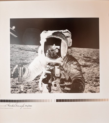 Apollo 12 Moon Lithograph 1983 Hand Signed Numbered Artist Proof Pete Conrad  