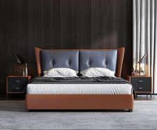 Italienische Schlafzimmer Betten Stil Möbel designer Bett + 2 Nachttische 3tlg.