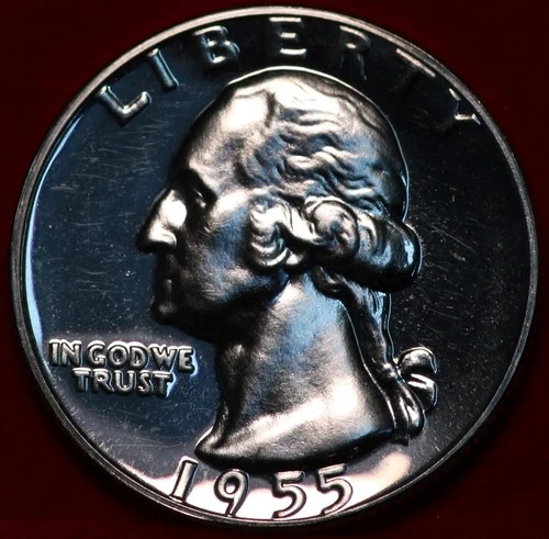 1955-P Washington Quarter Proof — photo from another recent sale