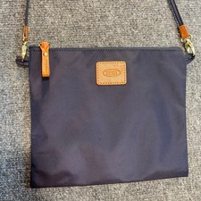 Borsa a tracolla Brics donna piccola Sportina tela blu manico superiore