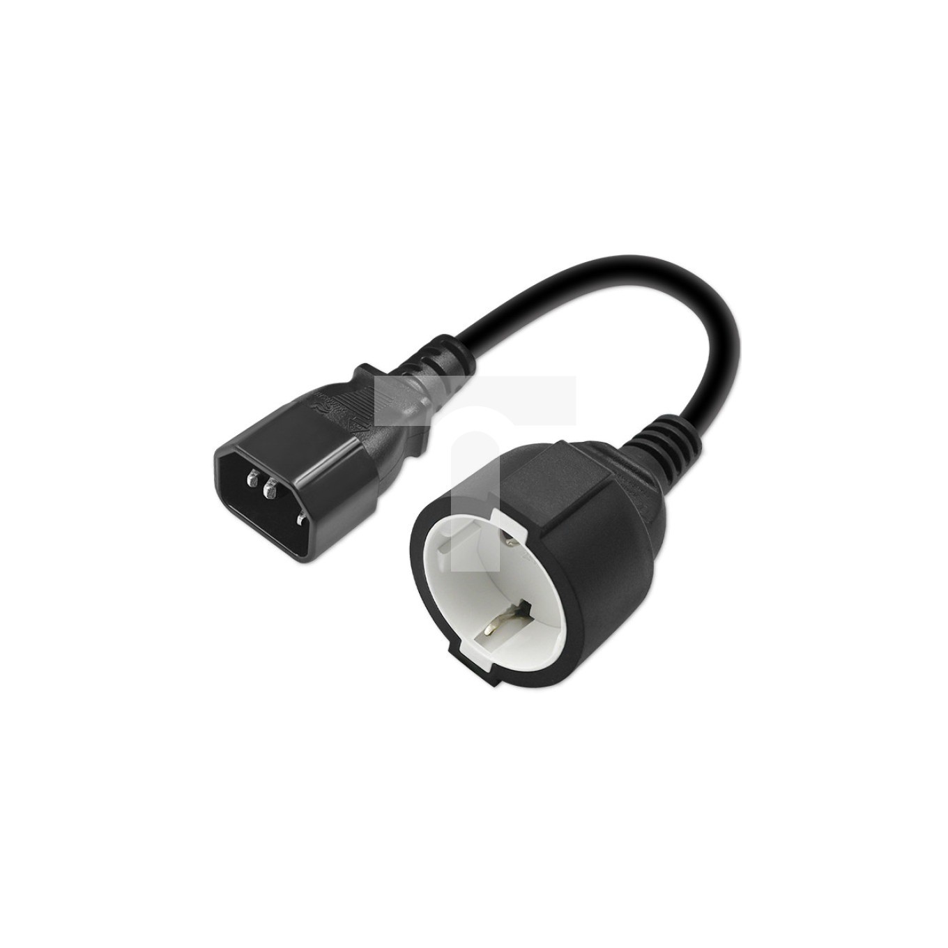 Qoltec Schwarz Stromadapter, Adapter (C14, Cee 7/7) - Bild 4