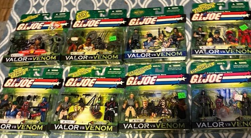 Lot Of 8 Army Builder 2 Packs Gi Joe Cobra Valor Vs Venom Figures New In Package - Bild 2 von 4