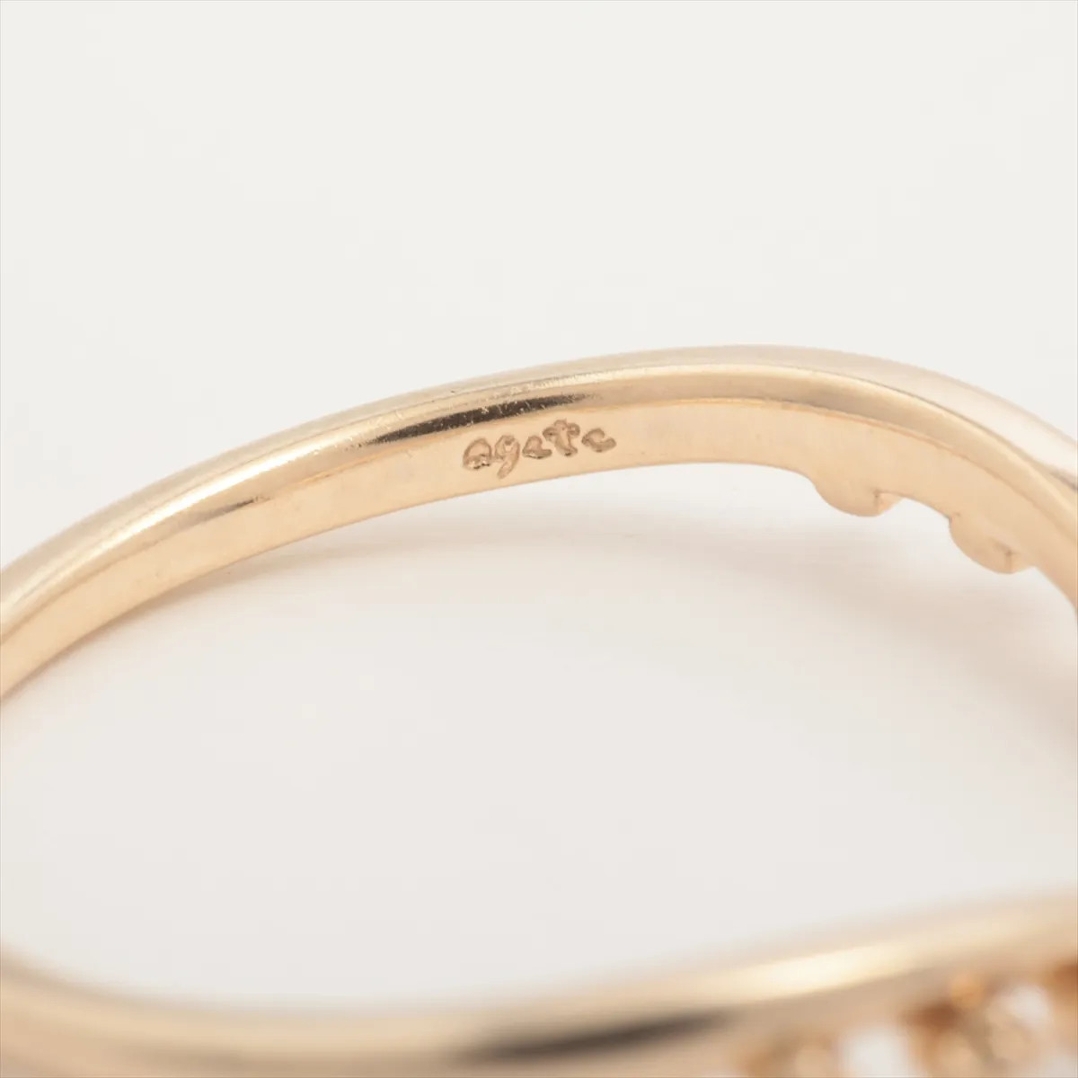 aget diamond Ring K10(YG) 1.1g 0.01 Limited to 2023