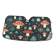 Car Windshield Sunshade Cute Mushroom Red Pattern, Blocks Sun Visor Color 5
