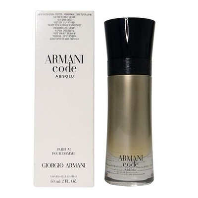 ARMANI CODE ABSOLU HOMME GIORGIO ARMANI 2.0oz 60ml PARFUM Spray TSTR NEW IN BOX