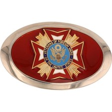 VFW Veteran Foreign Wars Member Army USN USMC USAF 9 NOS Vintage Belt Buckle