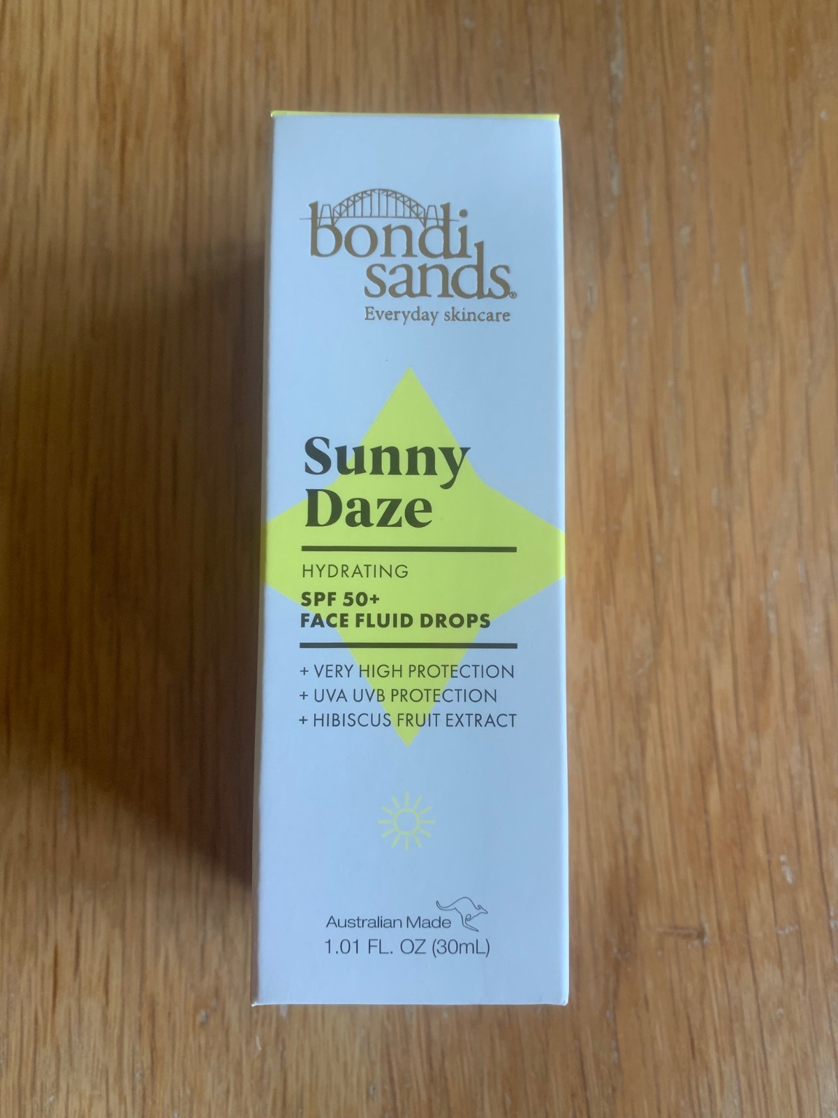 Brand New & Boxed BONDI SANDS Sunny Daze Hydrating SPF50+ Face Sunscreen 30ml