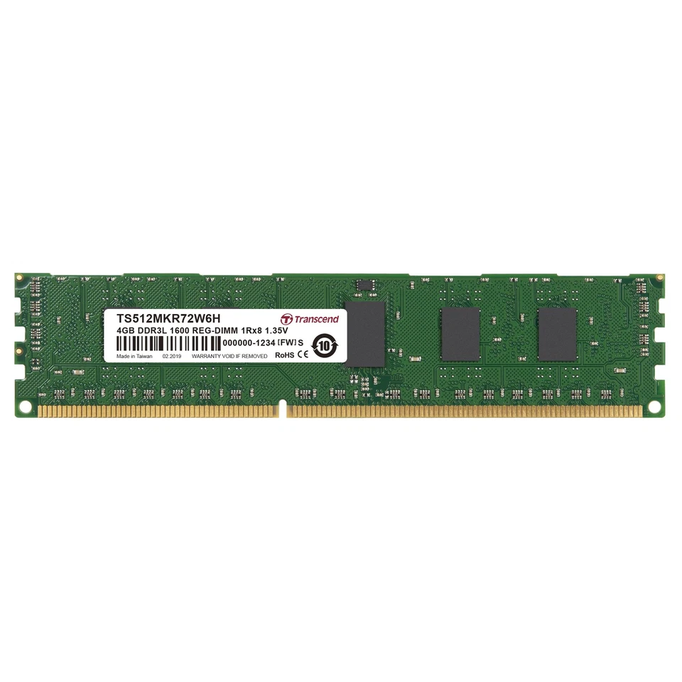 Transcend DDR3-1600 R-DIMM 4GB - Image 2 of 2