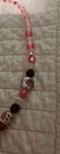 Rose Hearts Lamp-works,garnet, crystal,pink,White,garnet Gem Necklace Set — photo 8
