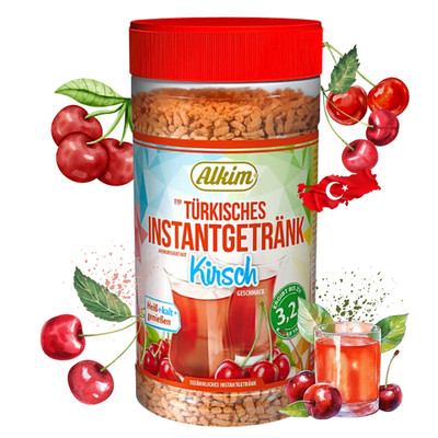 King George Tea Instant Drink: TURKISH CHERRY -HOT or COLD  400g FREE SHIPPING