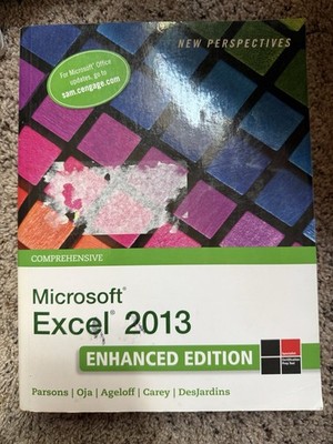 Microsoft Excel Book 2013 Enhanced Edition Cengage Learning