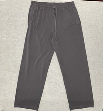 Skims Pants Womens Large Gray Wide Leg Lounge Relaxed Straight Leg Jersey Knit