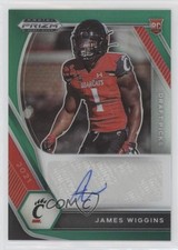 2021 Panini Prizm Draft Picks Green James Wiggins #DPA-JAW Auto 00jz